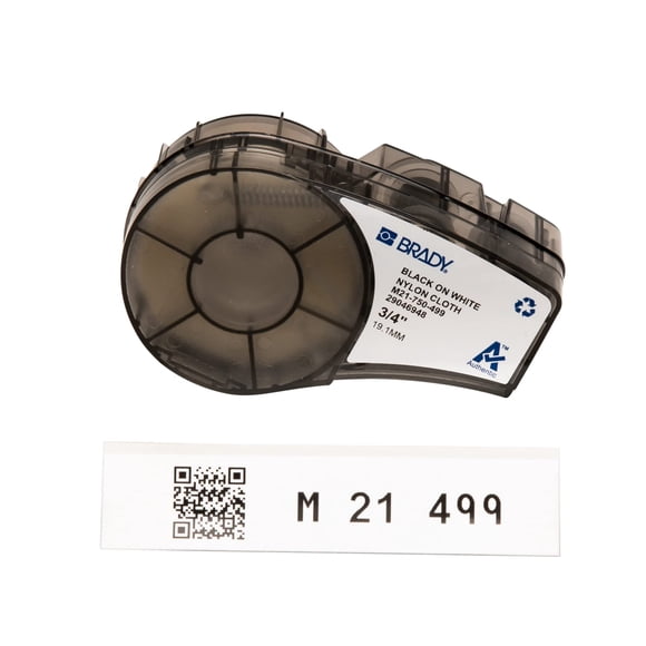 Etiqueta Brady Authentic (M21-750-499) de nailon para identificación general
