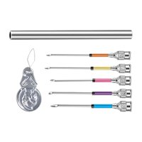 Bothyi - Kit De Bordado, Punzón, Alfileres De Costura, Agujas Para Principiantes, 5,5X4X2Cm