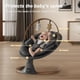 thumbnail image 3 of Baby Swing Monamii Bluetooth con altavoz de música de 5 velocidades, color negro, 3 of 3