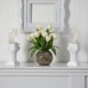 thumbnail image 4 of Arreglo artificial de tulipanes Nearly Natural con florero decorativo, 4 of 4