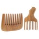 thumbnail image 5 of 2x Cepillo De Desenredante De Peine De Dientes Anchos De Madera Natural Antiestático Sándalo Verde, 5 of 5