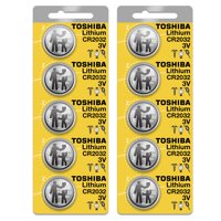 Batería Tipo Moneda Toshiba Cr2032 De Litio De 3 V (10 Baterías)
