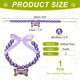 thumbnail image 2 of Collar de Perlas para Gato y Perro Uxcell, Forma de Lazo Pequeño con Diamantes de Imitación, Collar de Gato Lindo Ajustable (S, Púrpura), para Accesorios de Joyería para Mascotas, 2 of 7