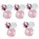 thumbnail image 3 of 5 piezas botones adorno flatback rosa flor diy accesorios para el cabello, 3 of 3