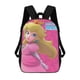 thumbnail image 1 of Princesa Peach-theme Backpack, Campus style schoolbag Bookbag with Adjustable Shoulder Straps And Large Zip Compartment, Unisex Travel Bags., 1 of 6