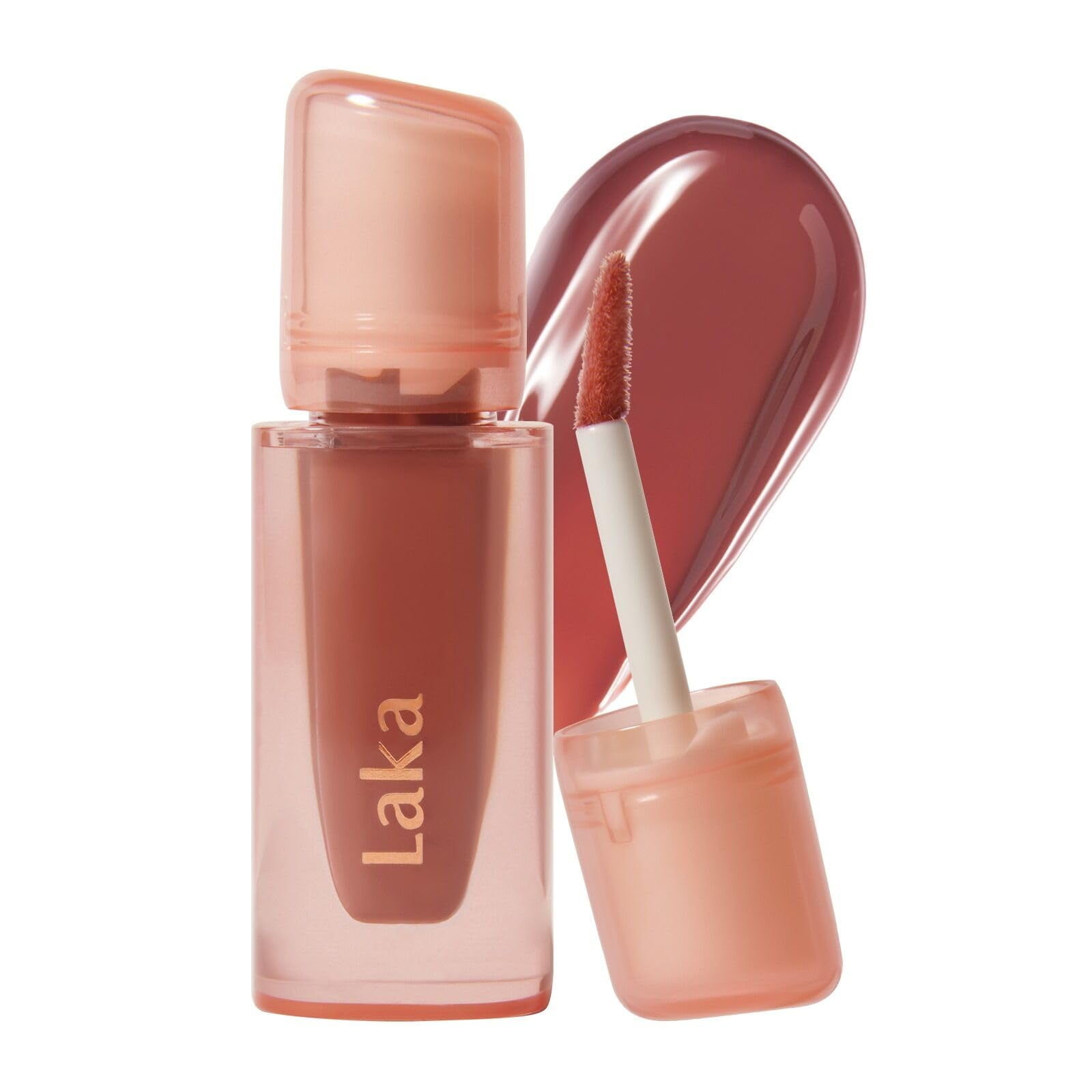 Laka Jelling Nude Gloss, 4,5 G/0,15 Oz, Aceite Labial Hidratante Translúcido Sin Color, No Pegajoso, Gloss Nutritivo Para Un Look Luminoso, K-beauty (#307 Cocoring)