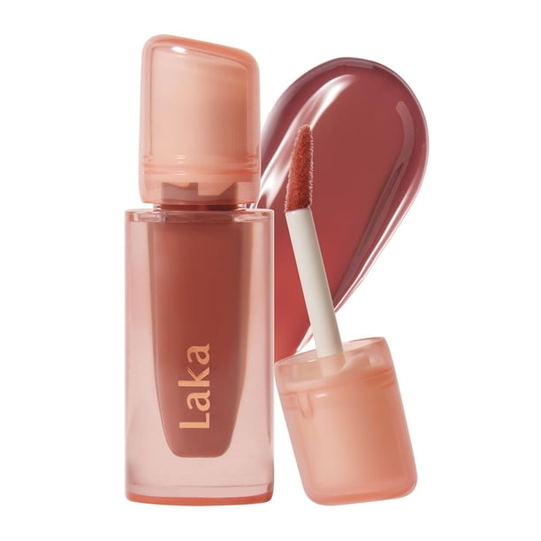Laka Jelling Nude Gloss, 4,5 g/0,15 oz, aceite labial hidratante translúcido sin color, no pegajoso, gloss nutritivo para un look luminoso, K-Beauty (#307 Cocoring)