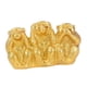 thumbnail image 2 of Escultura De Monos, Resina Decorativa Hecha A Mano Para El Hogar, Mesa, Regalo Memorable, Dorado, 2 of 5