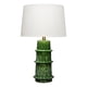 thumbnail image 1 of Lámpara de mesa MAKLAINE 38 cm verde con base de cerámica y pantalla de lino 110 V, 1 of 5