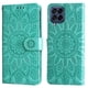 thumbnail image 1 of Funda tipo cartera FOXDOCK para Samsung Galaxy M53 5G , diseño girasol en relieve, cuero PU, cierre magnético, soporte y tarjetero, 1 of 5