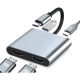 thumbnail image 1 of Adaptador hub tipo C 4 en 1 splitter HDMI dual 4K USB #1, 1 of 3