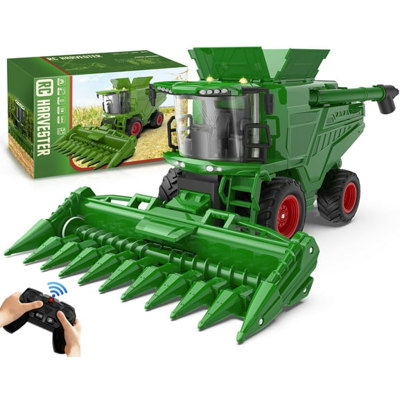Tractor cosechador combinado con control remoto de juguete Uarzt 2025