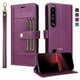 thumbnail image 1 of FOXDOCK Funda tipo Cartera para Sony Xperia 1 III – Cubierta de Cuero PU con Múltiples Ranuras, Bolsillo para Efectivo y Correa de Muñeca, 1 of 6