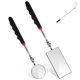 thumbnail image 1 of Telescoping Inspection Mirror, 2 Pack Round Rectangular Mirror, 1 of 3
