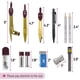 thumbnail image 3 of Set Geometry Mr. Pen, 15 unidades, con brazo oscilante de 15 cm, transportador dorado, 3 of 8
