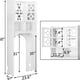 thumbnail image 4 of Mueble Estante de Baño Multifuncional Blanco, 4 of 5