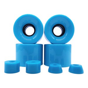 Ioensy - 4 Piezas Ruedas De Monopatín Dureza 78A Reemplazo De Rueda De Amortiguación De Pu Duradera Azul