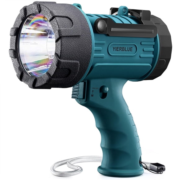 Spotlight YIERBLUE recargable de 200000 lúmenes, resistente al agua las 24 horas
