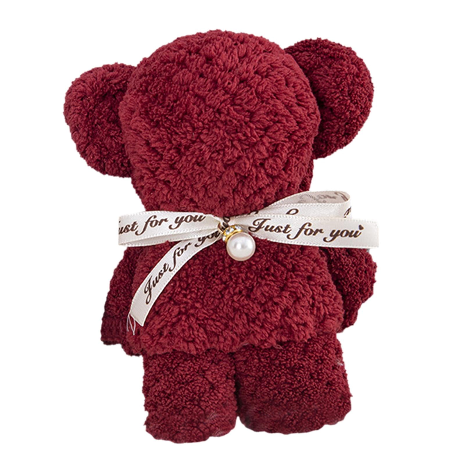 Magideal - Toallas Únicas Con Forma De Animal, Toalla De Mano, Toalla De Baño De Cocina Absorbente De Secado Rápido, Toalla De Baño Para El Hogar, Regalos De Bañ Rojo