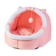 thumbnail image 5 of Cama Para Gatos Nido De Perrera Para Cachorros De Invierno Con Casa De Bolas Para Interior Pink Cat M, 5 of 5