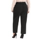 thumbnail image 3 of Agnes Orinda Pantalones Casuales de Negocios Rectos de Talla Grande para Mujer con Bolsillo 3X Negro para Escuela, Universidad, Trabajo de Oficina de Talle Alto, 3 of 6