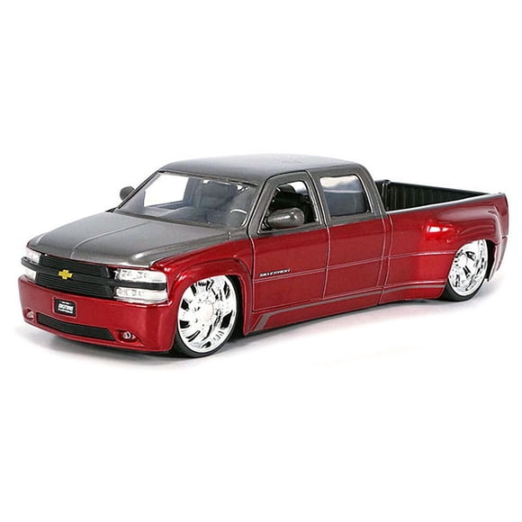 Coleccionable Jada Toys Chevrolet Silverado 1999 Dually a escala 1:24