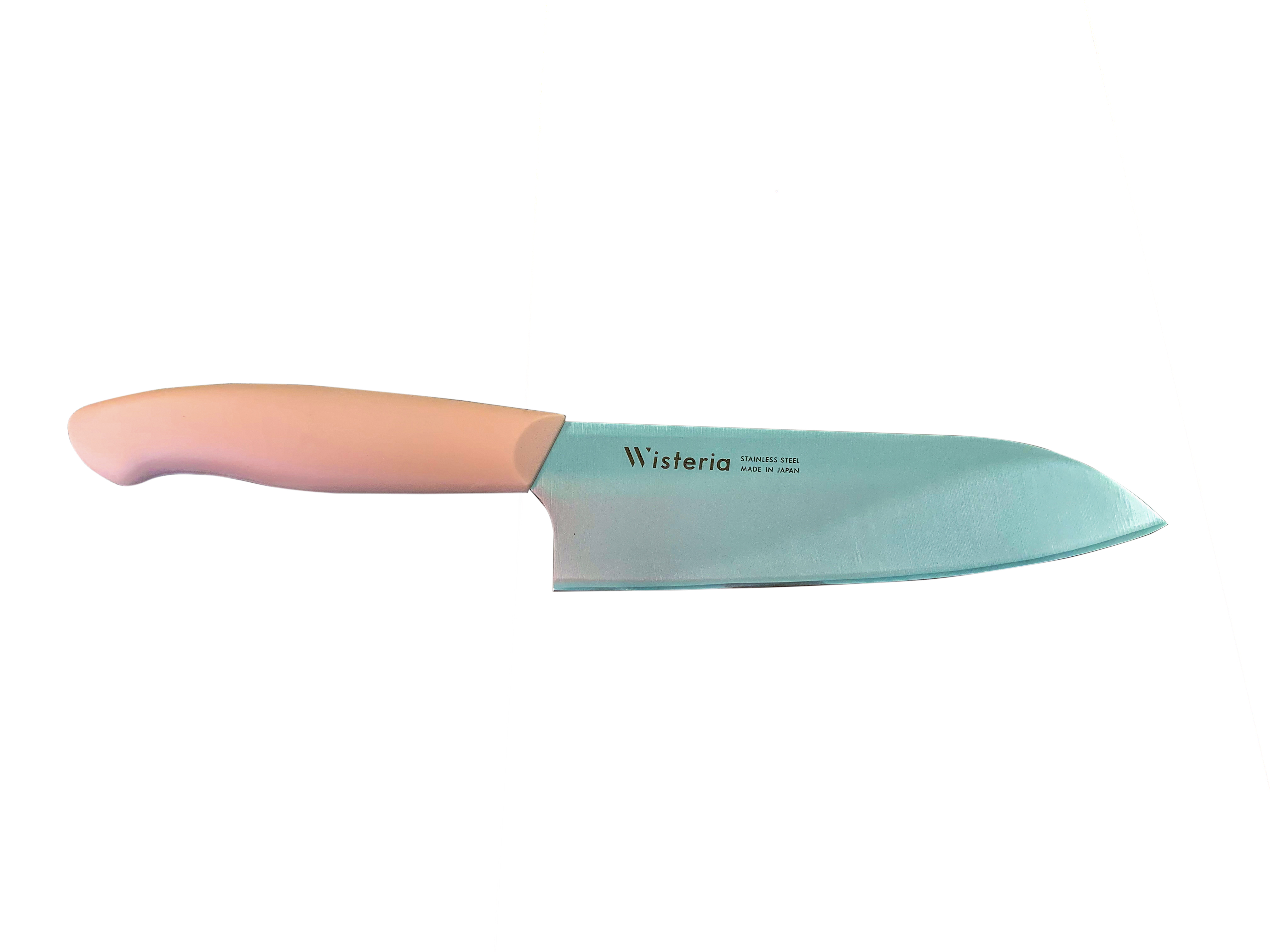 Wisteria - Cuchillo Santoku Hoja De 17 Cm Mango Color Rosado