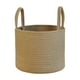 thumbnail image 3 of Cesta Tejida Redonda, Cesta De Almacenamiento De Utilidad Portátil Para Baño, Dormitorio, Cocina S, 3 of 5