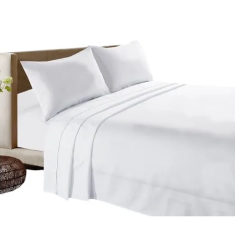 Genérico - Sabanas 200 Hilos 2 Plazas Blanco