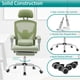 thumbnail image 3 of Silla de escritorio de oficina DUMOS Ergonomic Gaming con reposapiés, color verde claro, 3 of 4