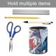 thumbnail image 5 of The Tick-theme Cylinder Pen Holder Pencil Organizer with Flannel Lining PVC Leather Material Cardboard Base for study work 10*8CM, 5 of 6