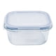 thumbnail image 1 of Contenedor 530ML Vidrio Cuadrado 1 Pieza Transparente, 1 Un, 1 of 2