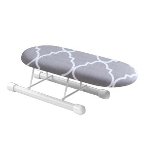 Bothyi - Tabla De Planchar Plegable Pequeña Puños De Planchar Escote Para El Hogar Gris