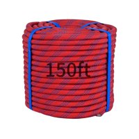 Cuerda De Escalada Kynara Bull, 150 Pies (45 M) De Nailon, 3/8 Pulgadas, Roja