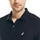 thumbnail image 3 of Polo Nautica para hombre, manga corta, acabado liso, color negro intenso, 3 of 5