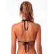 thumbnail image 2 of Bikini triángulo drapeado negro Talla L, 2 of 3