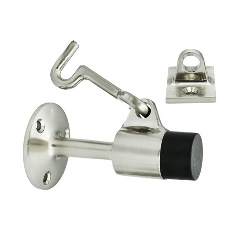 Magideal - Tope De Puerta De Aleación De Zinc, Tope De Puerta, Soporte De Captura Con Dispositivo De Seguridad, Parachoques De Amortiguación De Sonido, Tope De P