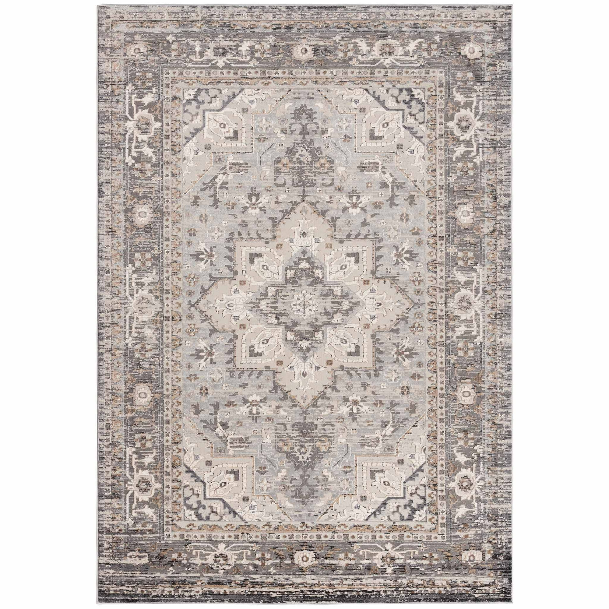 Deco2day - Alfombra Bergen E - 200 X 290 Cm - Beige / Gris