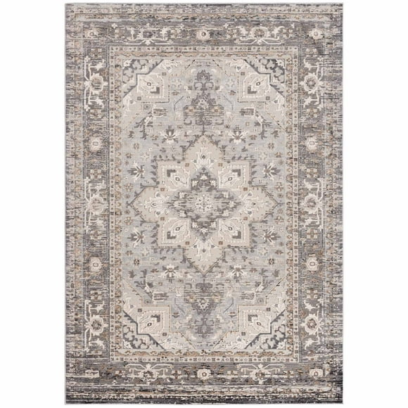 Alfombra Bergen E - 160 x 230 cm - Beige / Gris