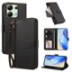 thumbnail image 2 of Funda con Billetera para [Xiaomi Redmi Note 13 4G] con Bolsillo Zipper y Tarjetero Negro, 2 of 6