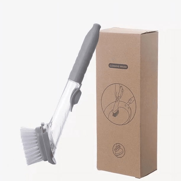 Kitchen Cleaning Tools Long Handle Dish Brush Liquid Soap Dispenser Cleaner Dish Scrubber Brush Dishwashing Sponge Pot Wash Wipe