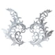 thumbnail image 4 of 2 Uds Apliques De Flores De Encaje Coser Adornos De Encaje Para Ropa Vestido De Noche Jeans Blanco, 4 of 5