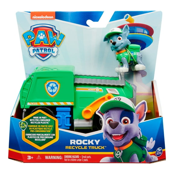 Vehículo Sostenible Rocky Con Figura Paw Patrol