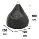thumbnail image 2 of Pouf Pera Negro Eco Cuero 100x120x120 cm, 2 of 2