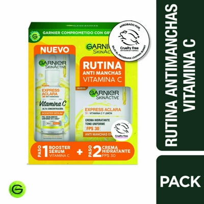 Pack Serum + Crema Express Aclara 1 Un Garnier