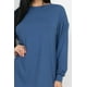 thumbnail image 4 of Saronite Vestido Básico de Manga Larga y Corte Asimétrico, Color Azul Neblina (para Mujer), 4 of 4