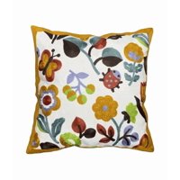 Genérico - Pack De 4 Fundas Para Cojines Sin Relleno Con Diseños Bordados Multicolores