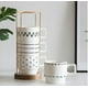 thumbnail image 1 of Juego De 4 Tazas De Café Apilables Con Soporte 320ml, 1 of 4