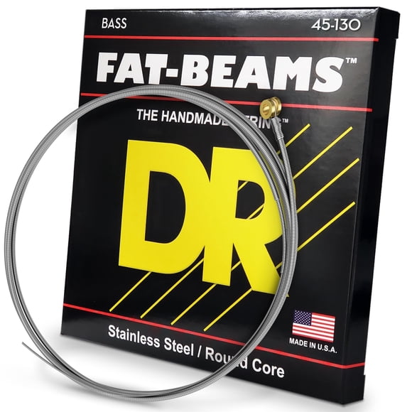 Cuerdas para bajo eléctrico DR Strings FAT-BEAM FB5-130 de acero inoxidable