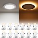 thumbnail image 1 of Luz empotrable VOLISUN de 6" 12W regulable, 5 CCT, luz nocturna, paquete de 12, 1 of 8
